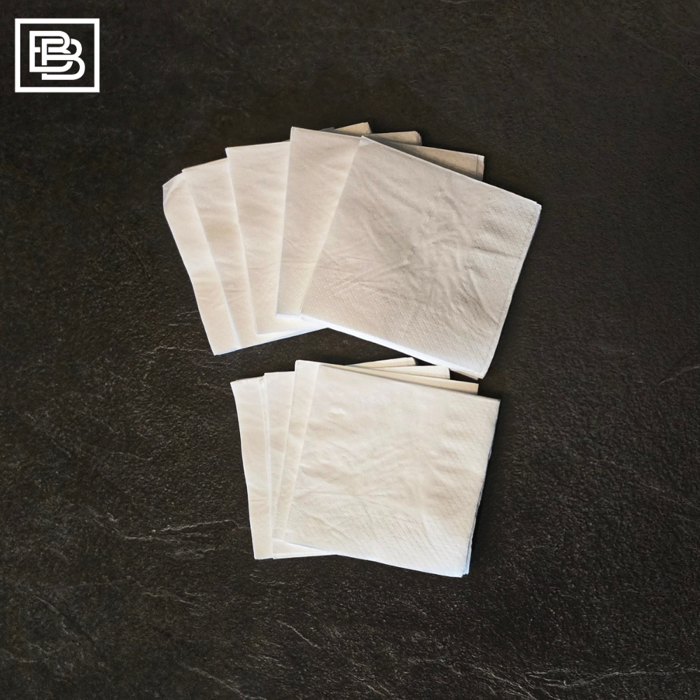 White Cocktail Paper Napkins [50pcs]