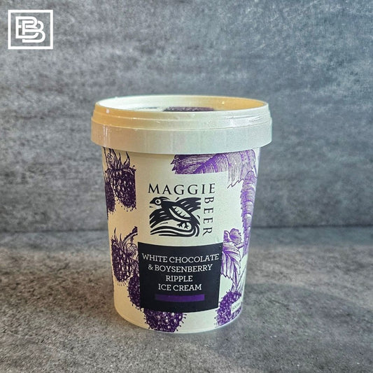 Maggie Beer - White Chocolate & Boysenberry Ripple Ice Cream [500ml]