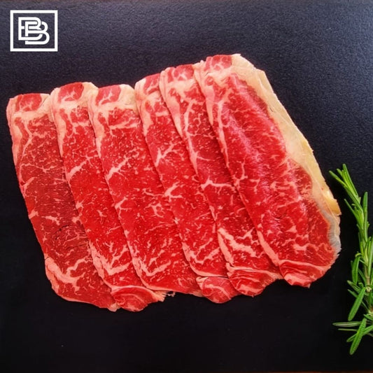 Little Joe Grass Fed MB4+ Angus Sirloin Shabu Shabu Frozen [200g]