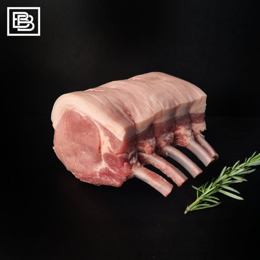 Christmas Gooralie Australian Free Range Pork Frenched Rack Roast, Skin On, Scored [Add On Options Available]