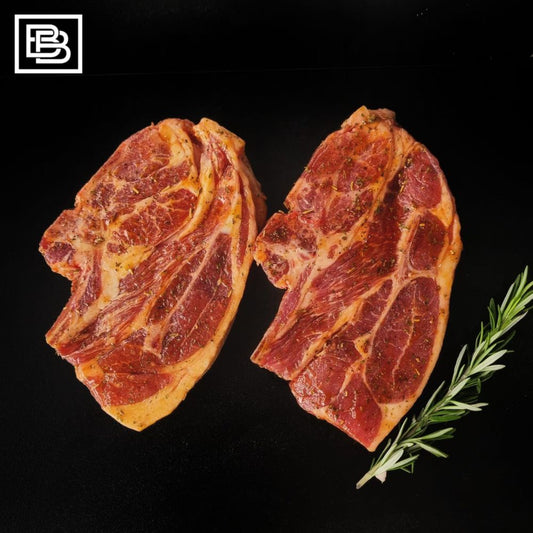 Kinross Station Hampshire Down - Lamb BBQ Chops In Rosemary & Mint Frozen [520-550g]