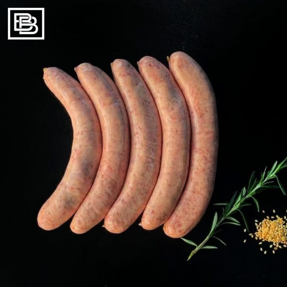 Pork Honey & Toasted Sesame Thick Sausage Frozen - 5pcs [500g] "Gluten Free"